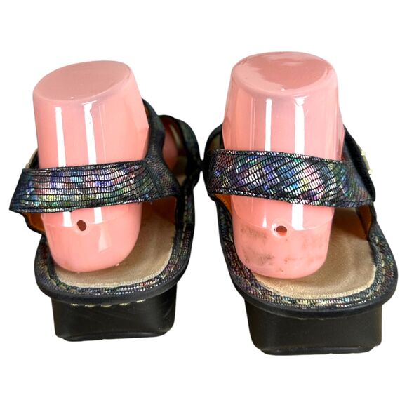 Alegria Vie 155 Vienna Shine On Metallic Mermaid Sandals EU 40 US 9.5 - 10 - Picture 9 of 11